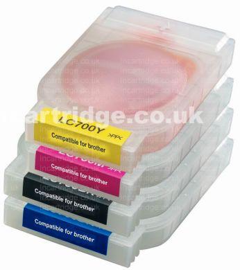 Brother LC700 (Full set of 4). Fully Compatible Cartridge